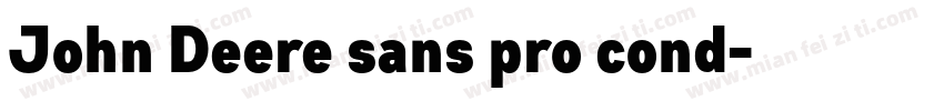 John Deere sans pro cond字体转换